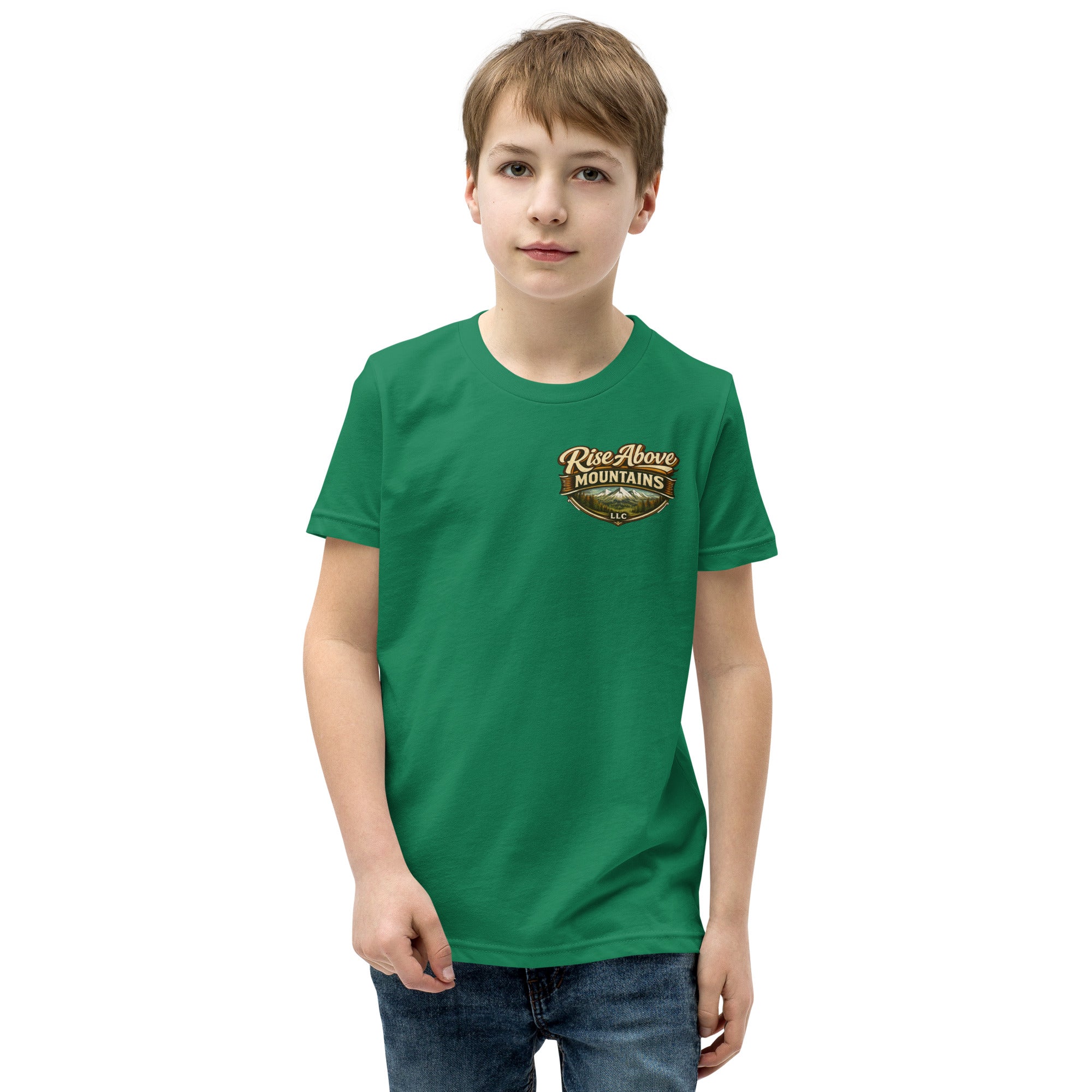 Youth "Courage over comfort" T-Shirt - Rise Above Mountains LLC