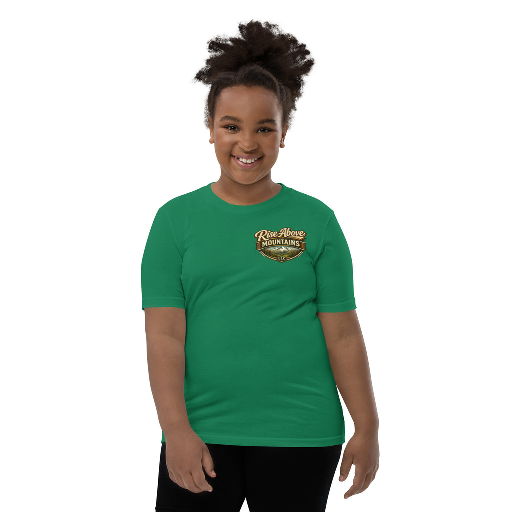 Youth "Elevate your spirit" T-Shirt - Rise Above Mountains LLC