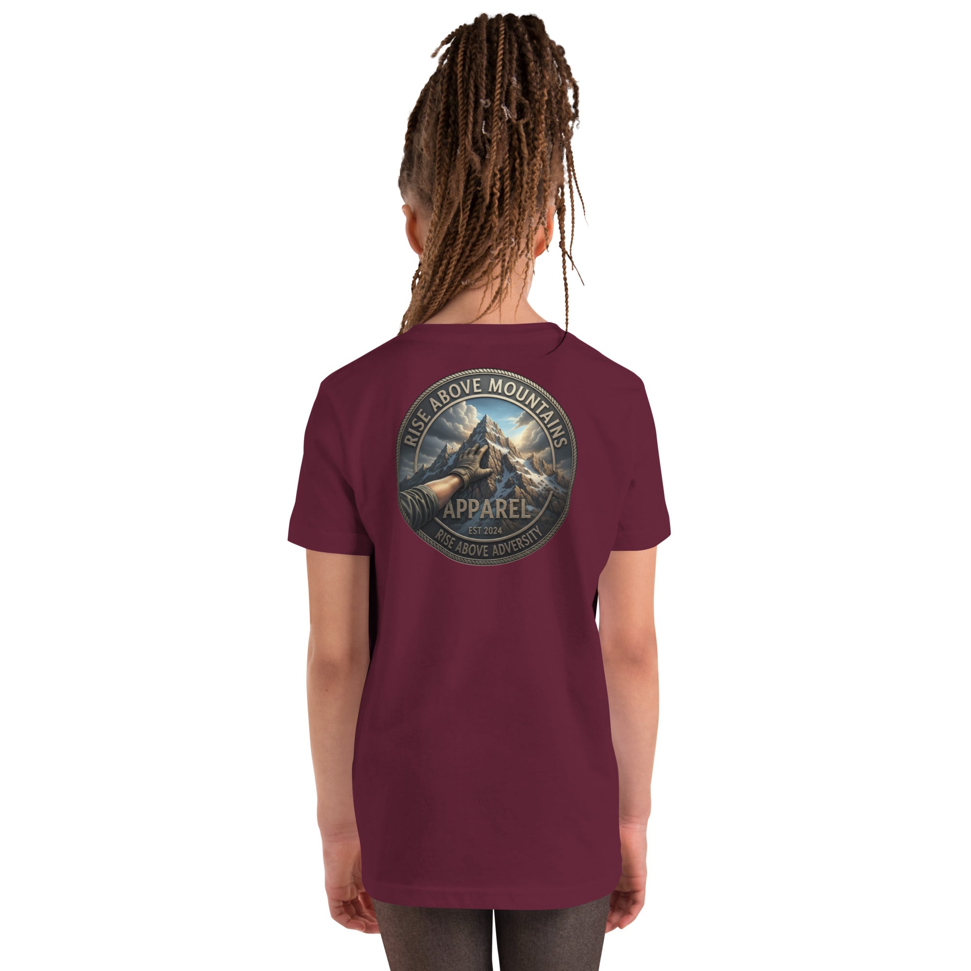 Youth "Rise above adversity" T-Shirt - Rise Above Mountains LLC