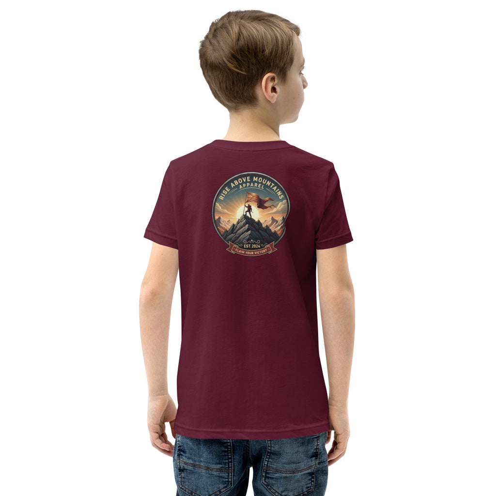 Youth "Claim your Victory" T-Shirt - Rise Above Mountains LLC