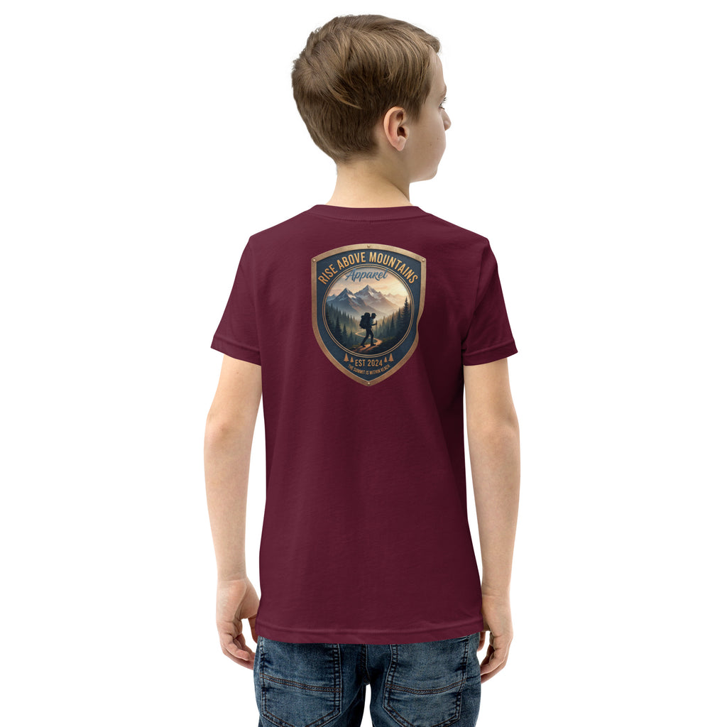 Youth "The summit is within reach" T-Shirt - Rise Above Mountains LLC