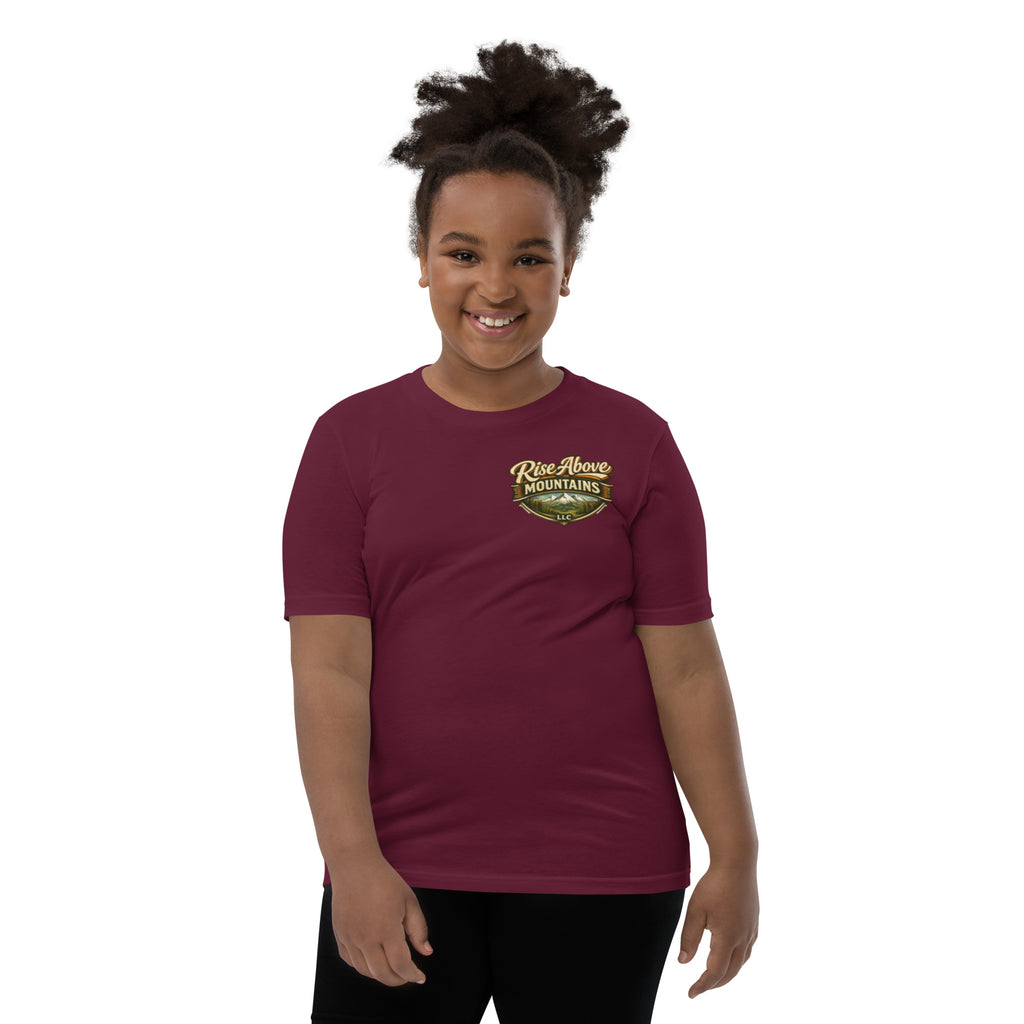 Youth "Elevate your spirit" T-Shirt - Rise Above Mountains LLC