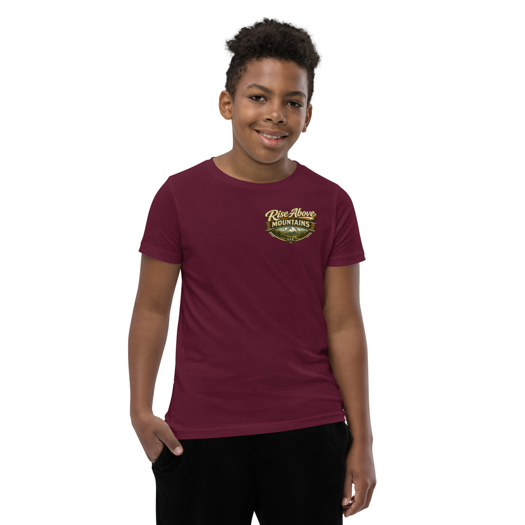 Youth "Break through your limits" T-Shirt - Rise Above Mountains LLC