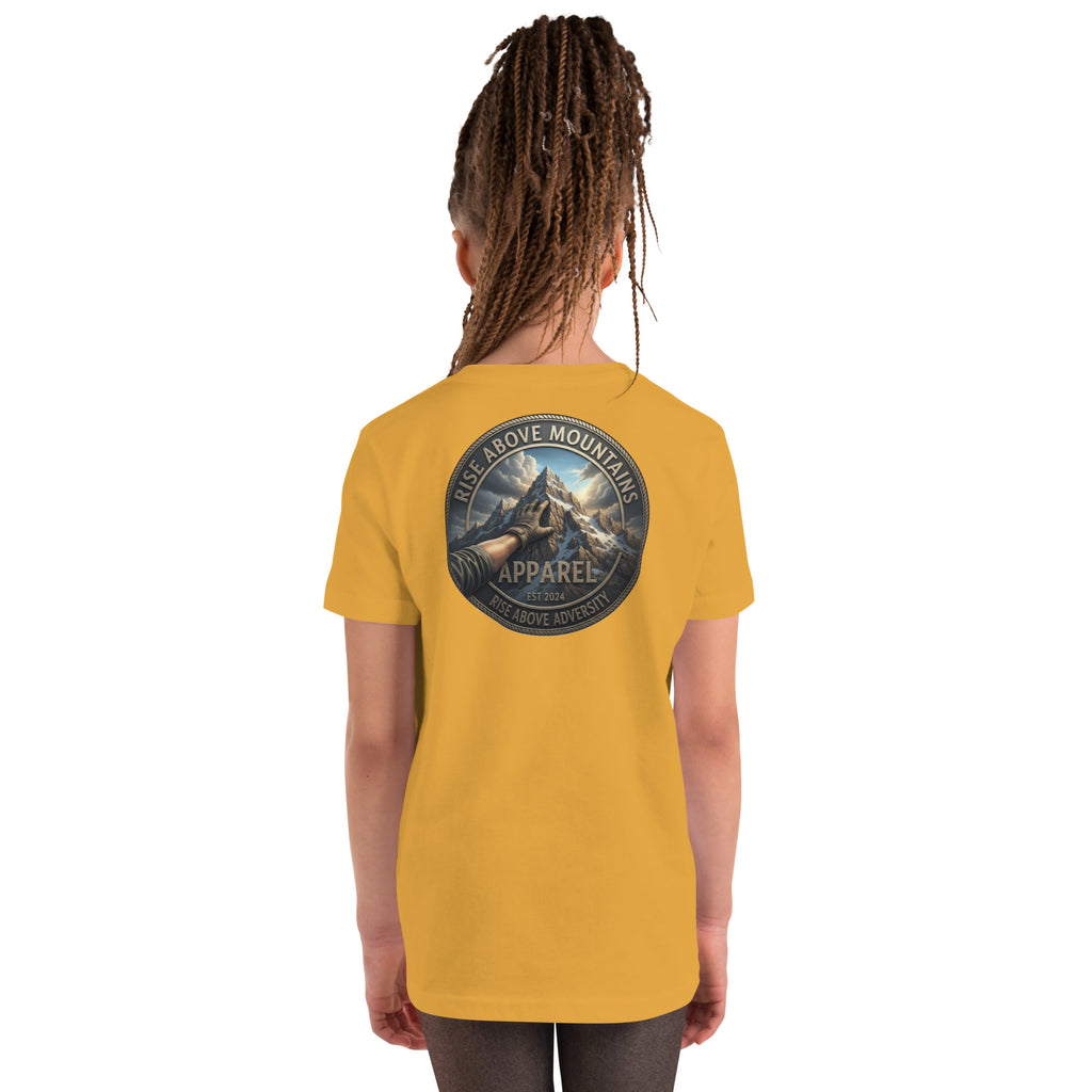 Youth "Rise above adversity" T-Shirt - Rise Above Mountains LLC