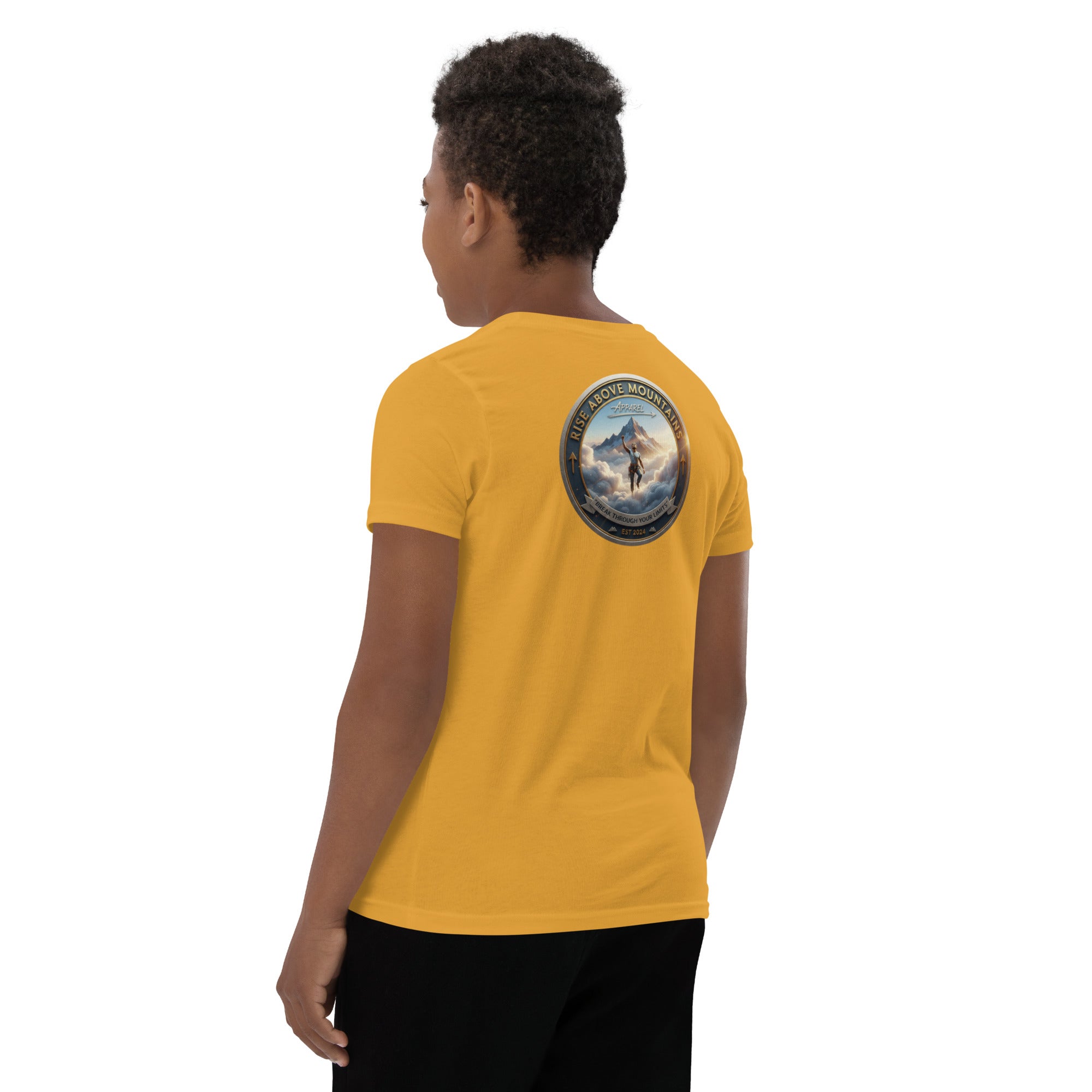 Youth "Break through your limits" T-Shirt - Rise Above Mountains LLC