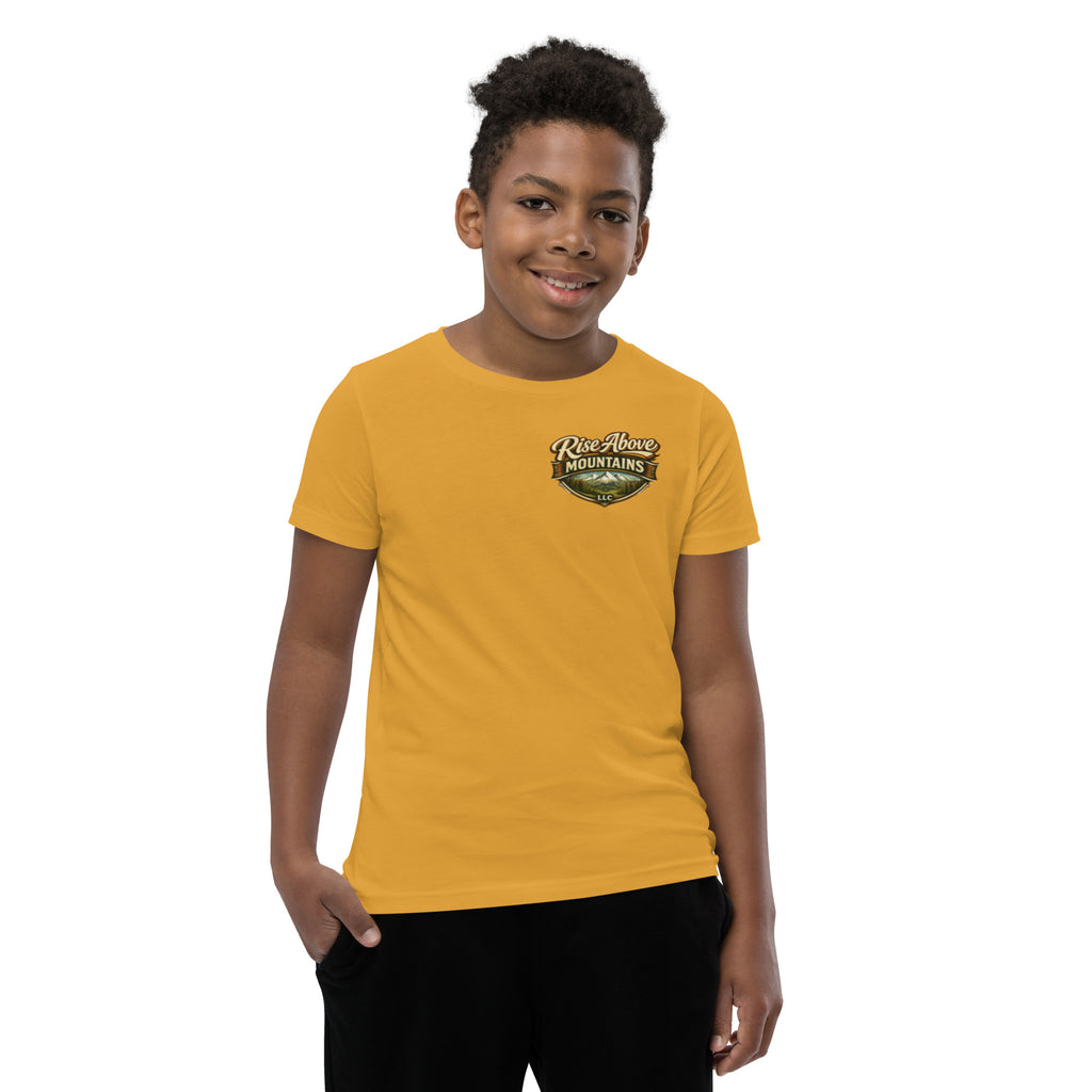 Youth "Break through your limits" T-Shirt - Rise Above Mountains LLC
