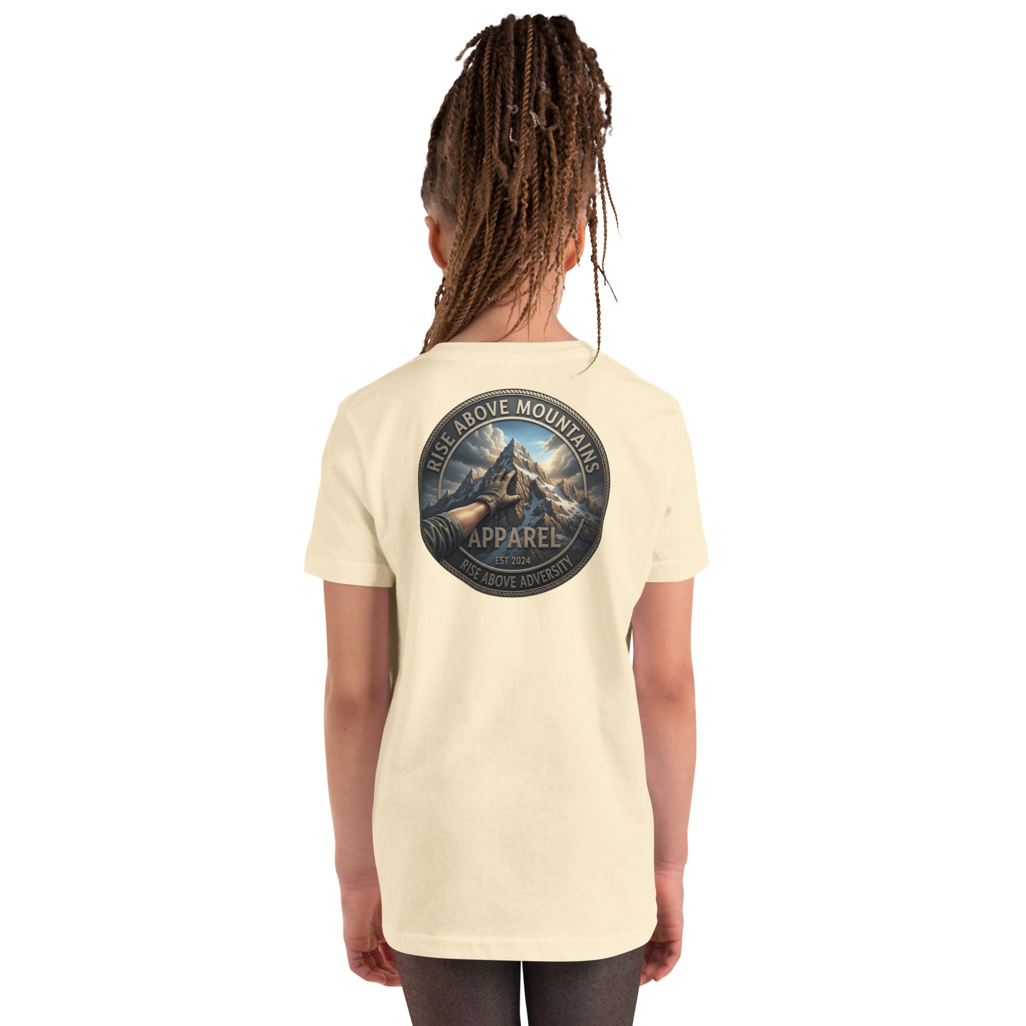 Youth "Rise above adversity" T-Shirt - Rise Above Mountains LLC