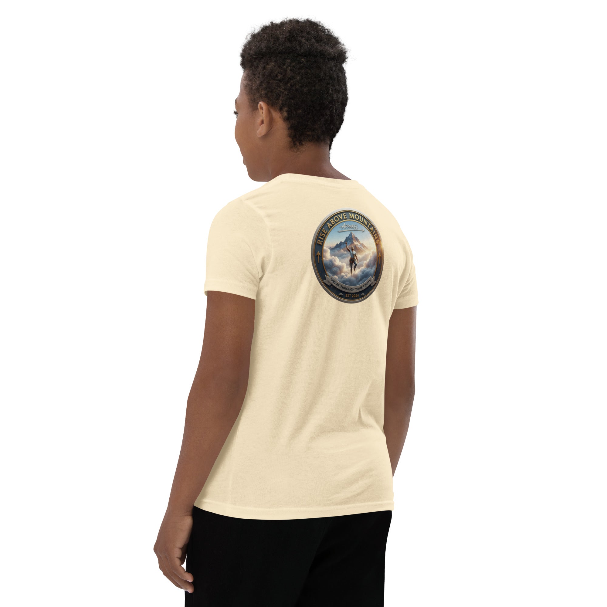 Youth "Break through your limits" T-Shirt - Rise Above Mountains LLC