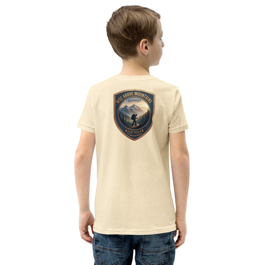 Youth "The summit is within reach" T-Shirt - Rise Above Mountains LLC