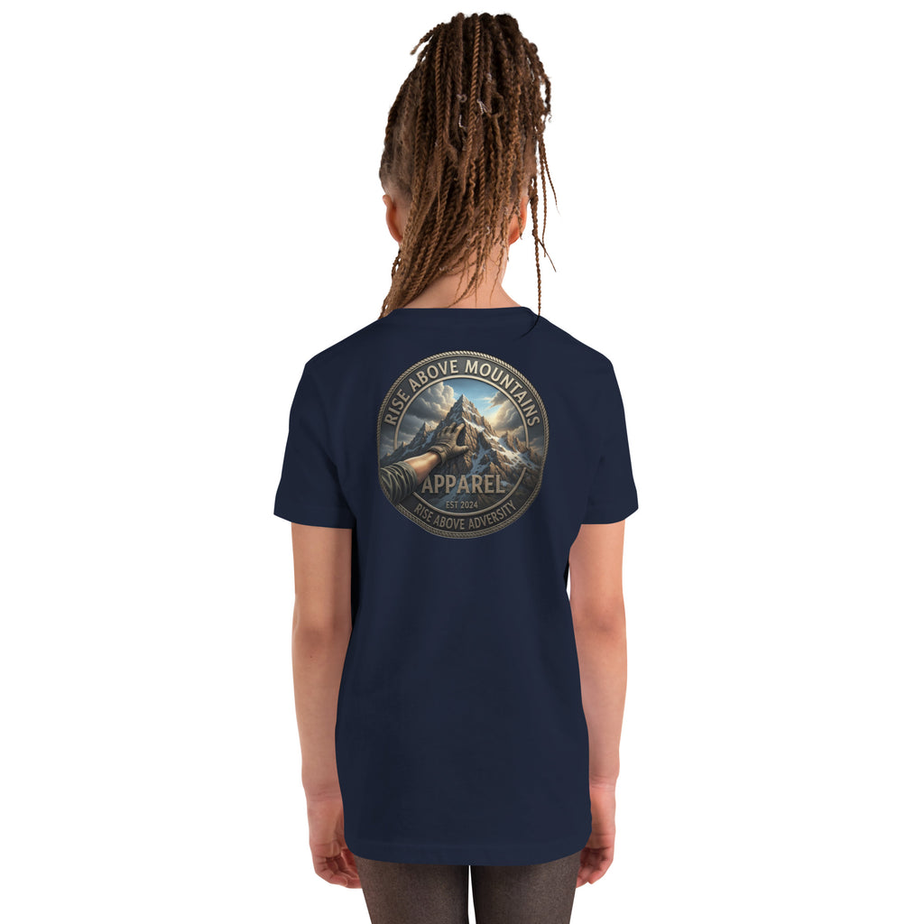 Youth "Rise above adversity" T-Shirt - Rise Above Mountains LLC