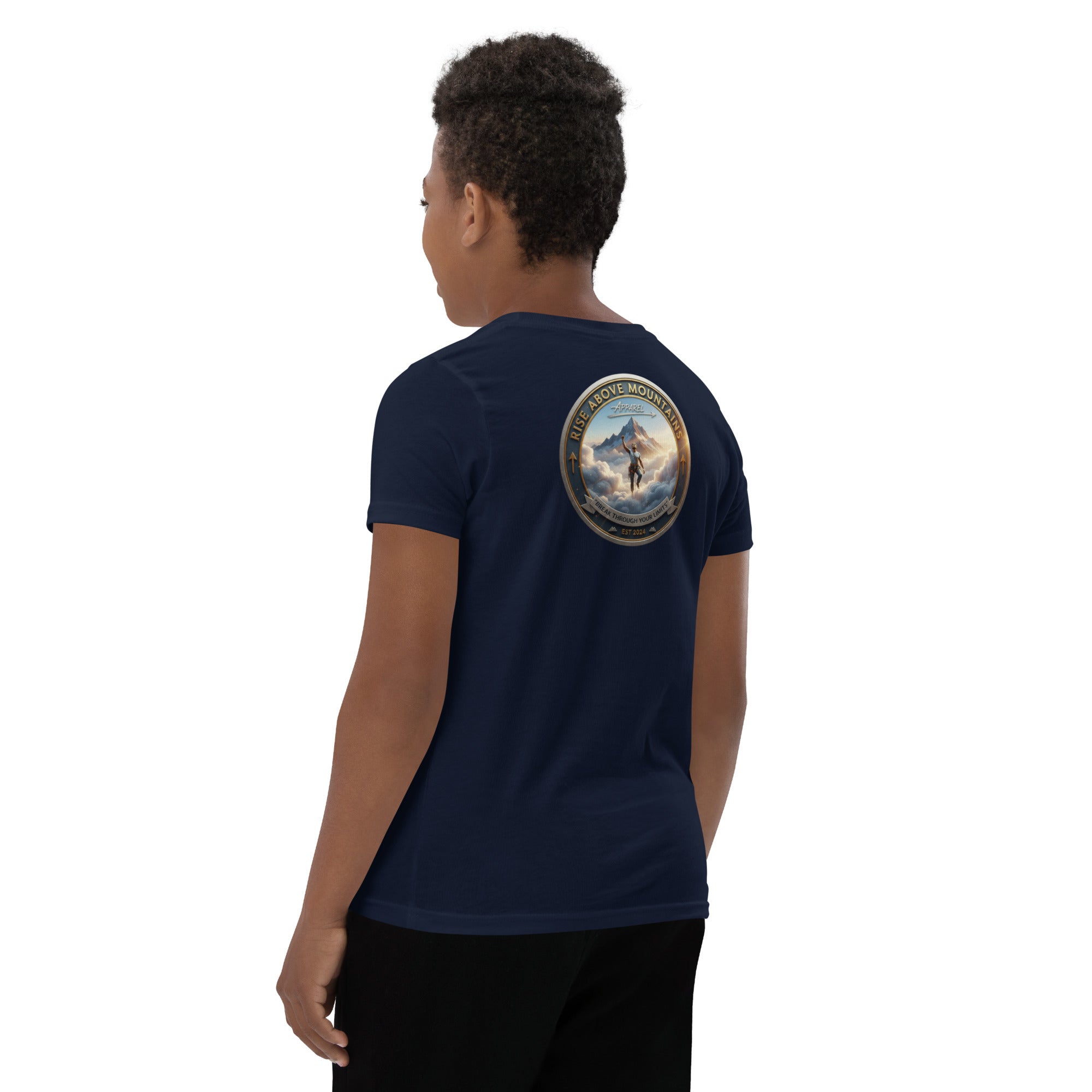 Youth "Break through your limits" T-Shirt - Rise Above Mountains LLC