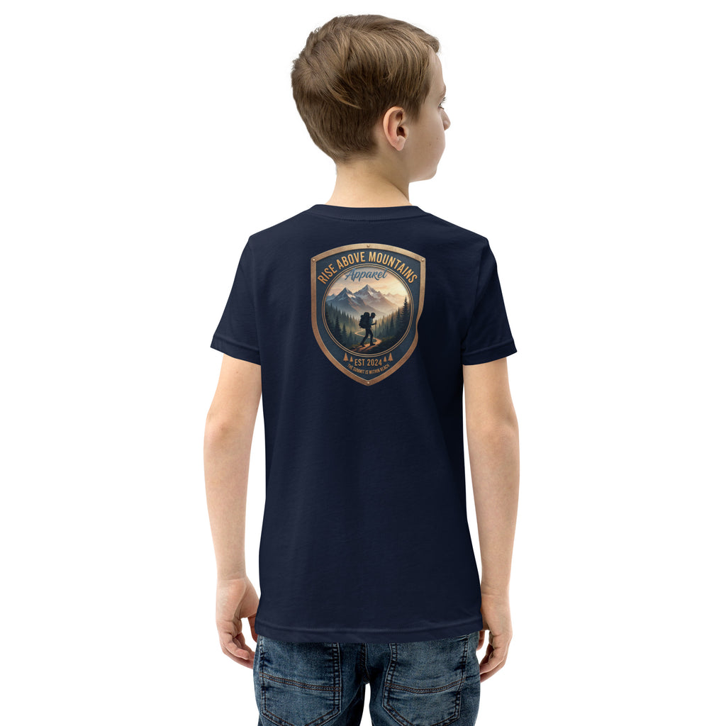 Youth "The summit is within reach" T-Shirt - Rise Above Mountains LLC