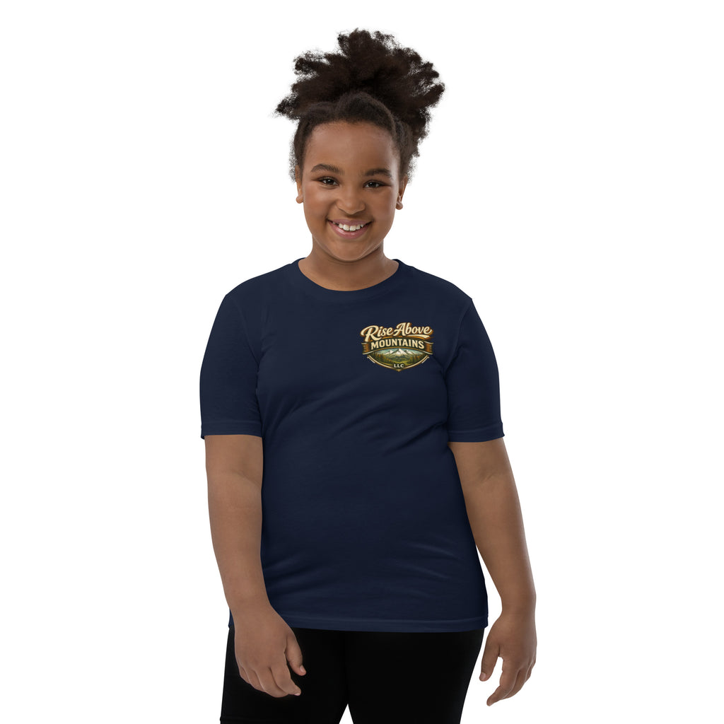 Youth "Elevate your spirit" T-Shirt - Rise Above Mountains LLC