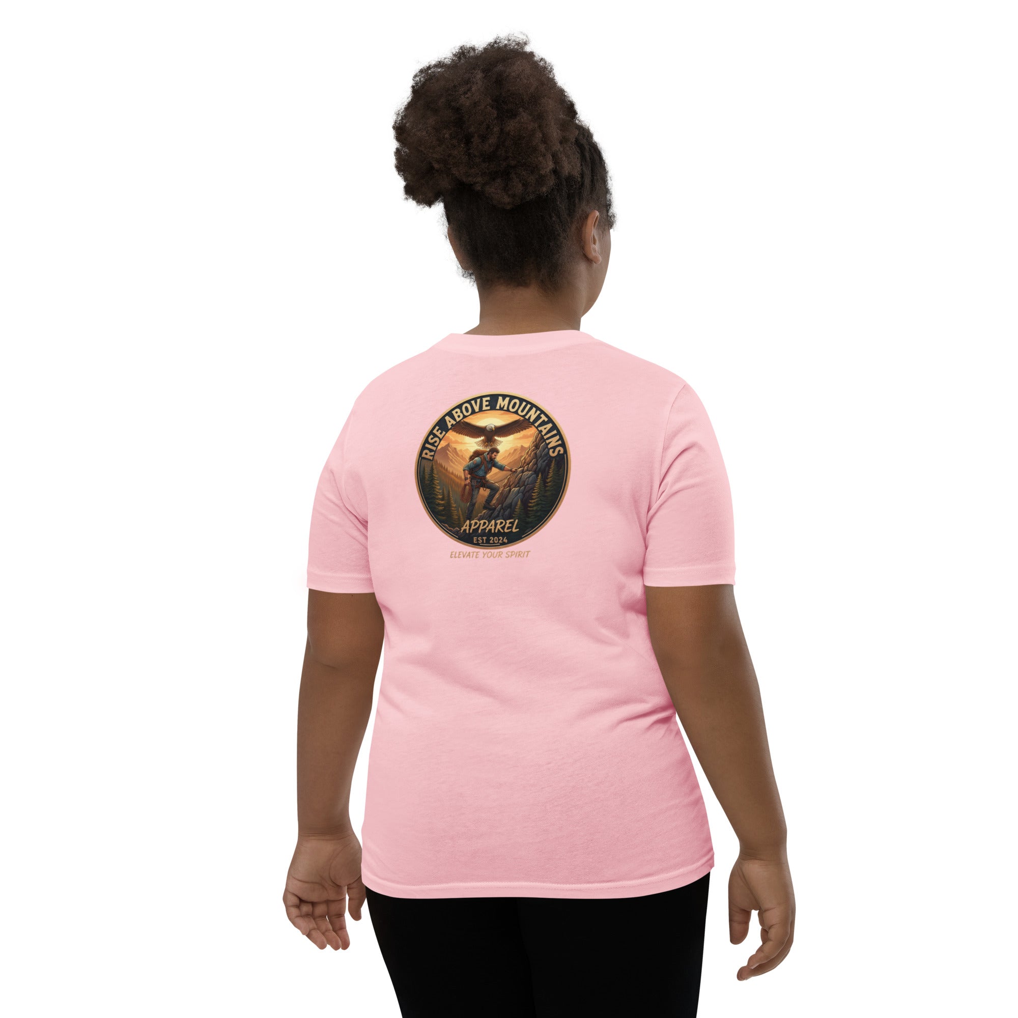 Youth "Elevate your spirit" T-Shirt - Rise Above Mountains LLC