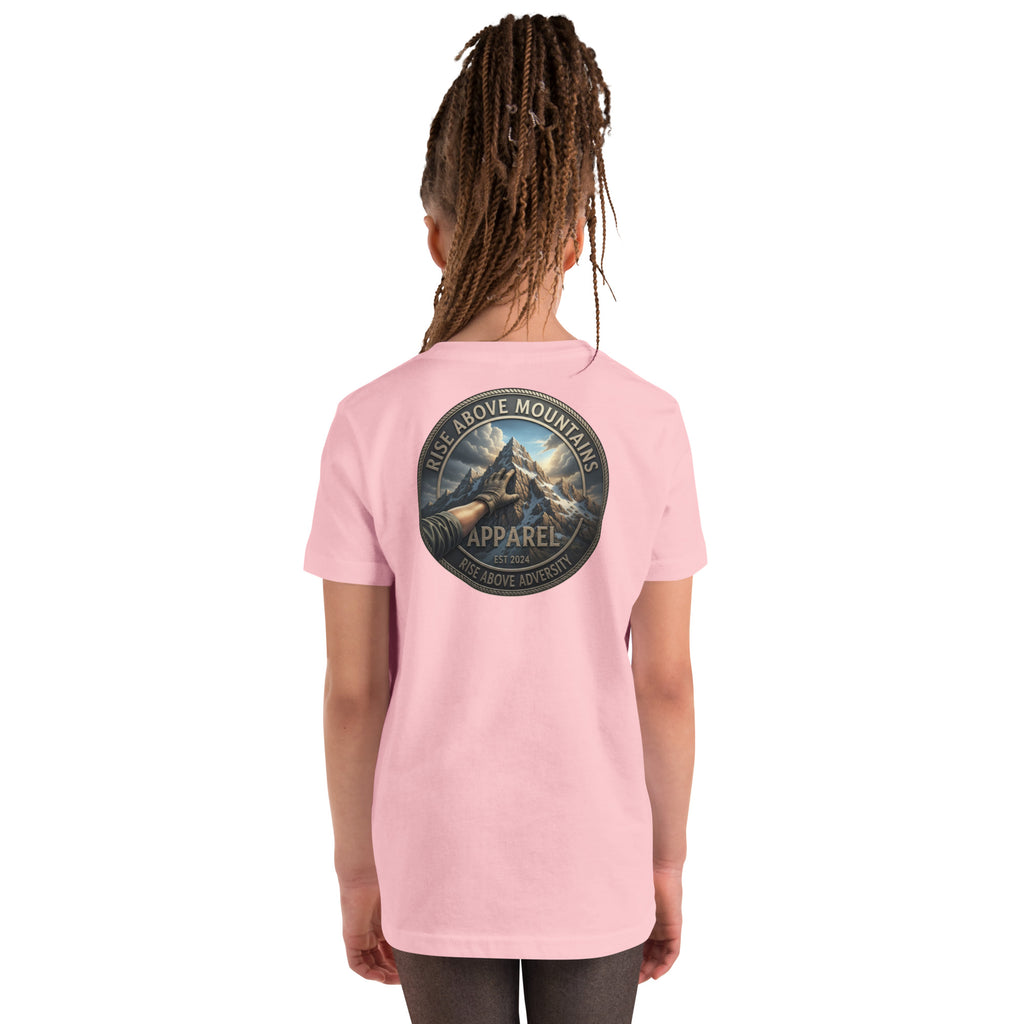 Youth "Rise above adversity" T-Shirt - Rise Above Mountains LLC