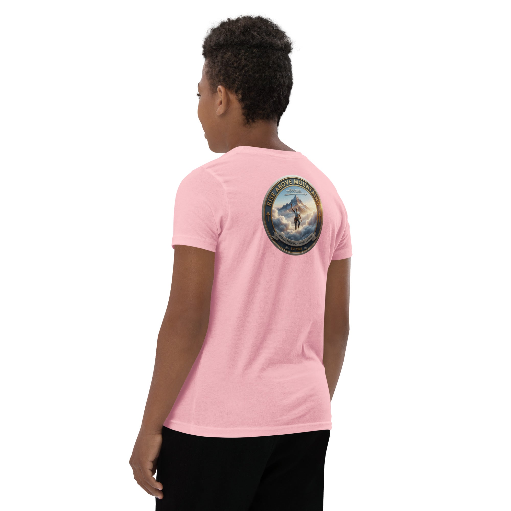 Youth "Break through your limits" T-Shirt - Rise Above Mountains LLC