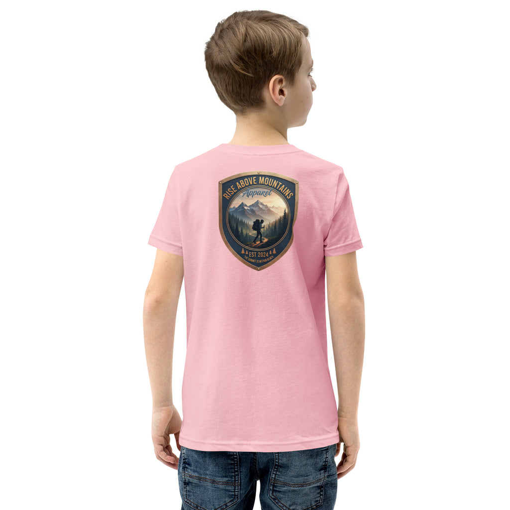Youth "The summit is within reach" T-Shirt - Rise Above Mountains LLC