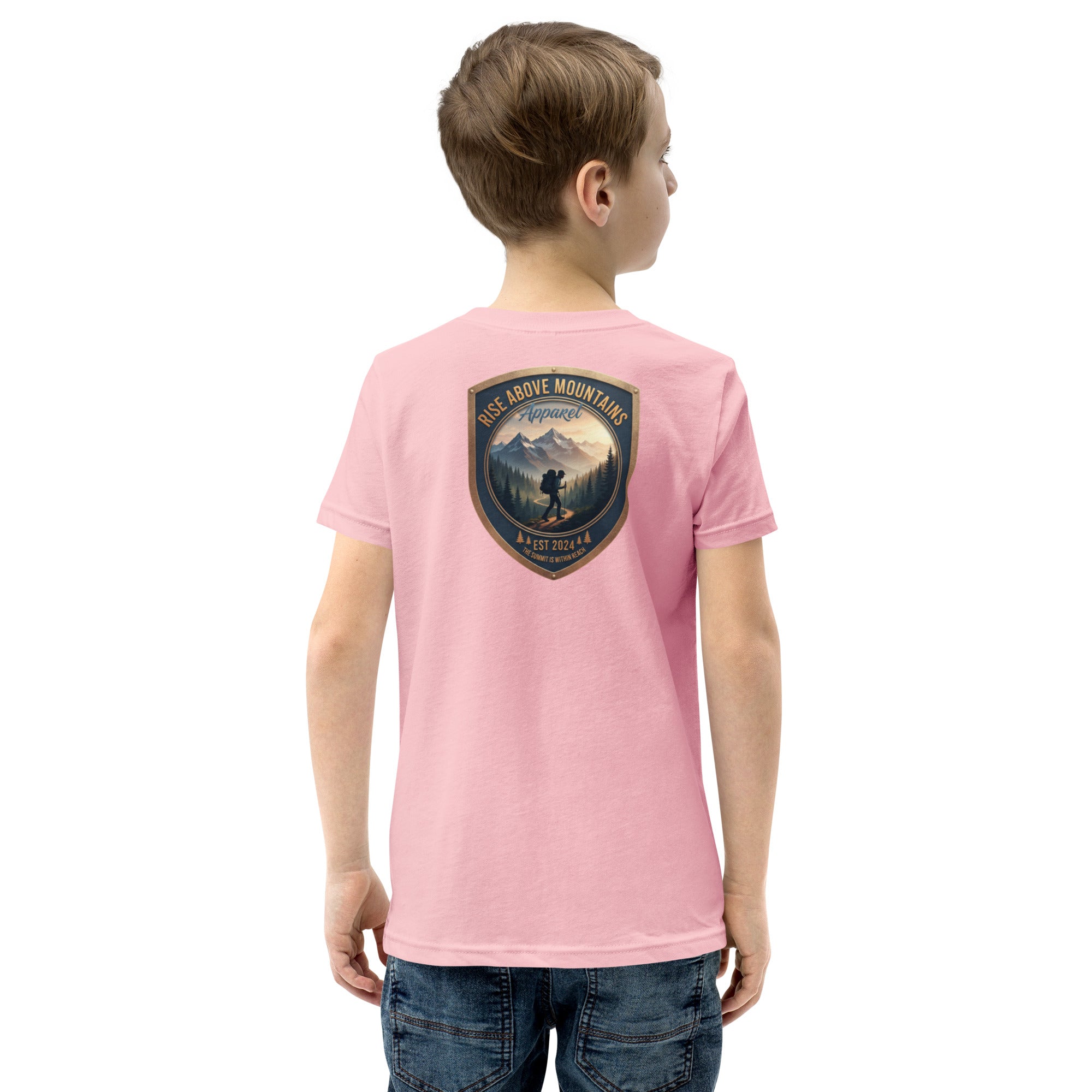 Youth "The summit is within reach" T-Shirt - Rise Above Mountains LLC