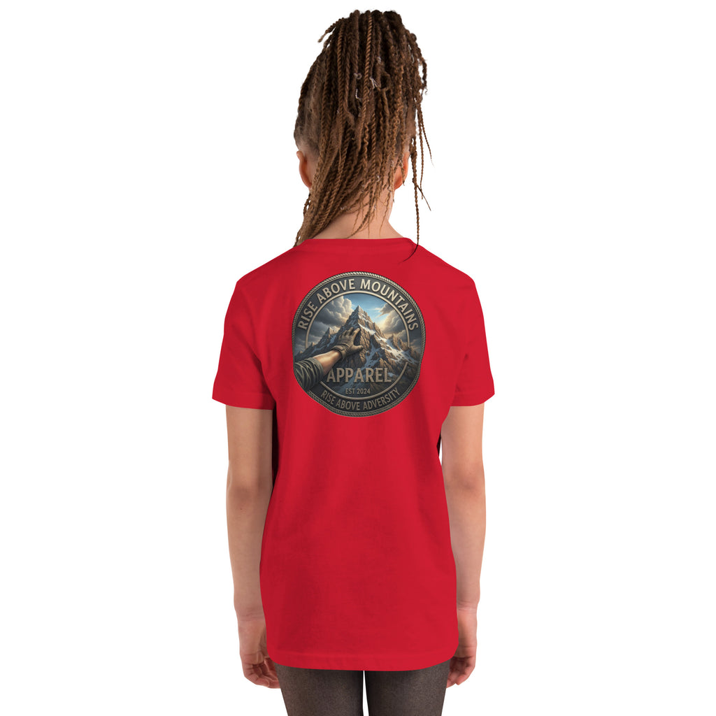 Youth "Rise above adversity" T-Shirt - Rise Above Mountains LLC