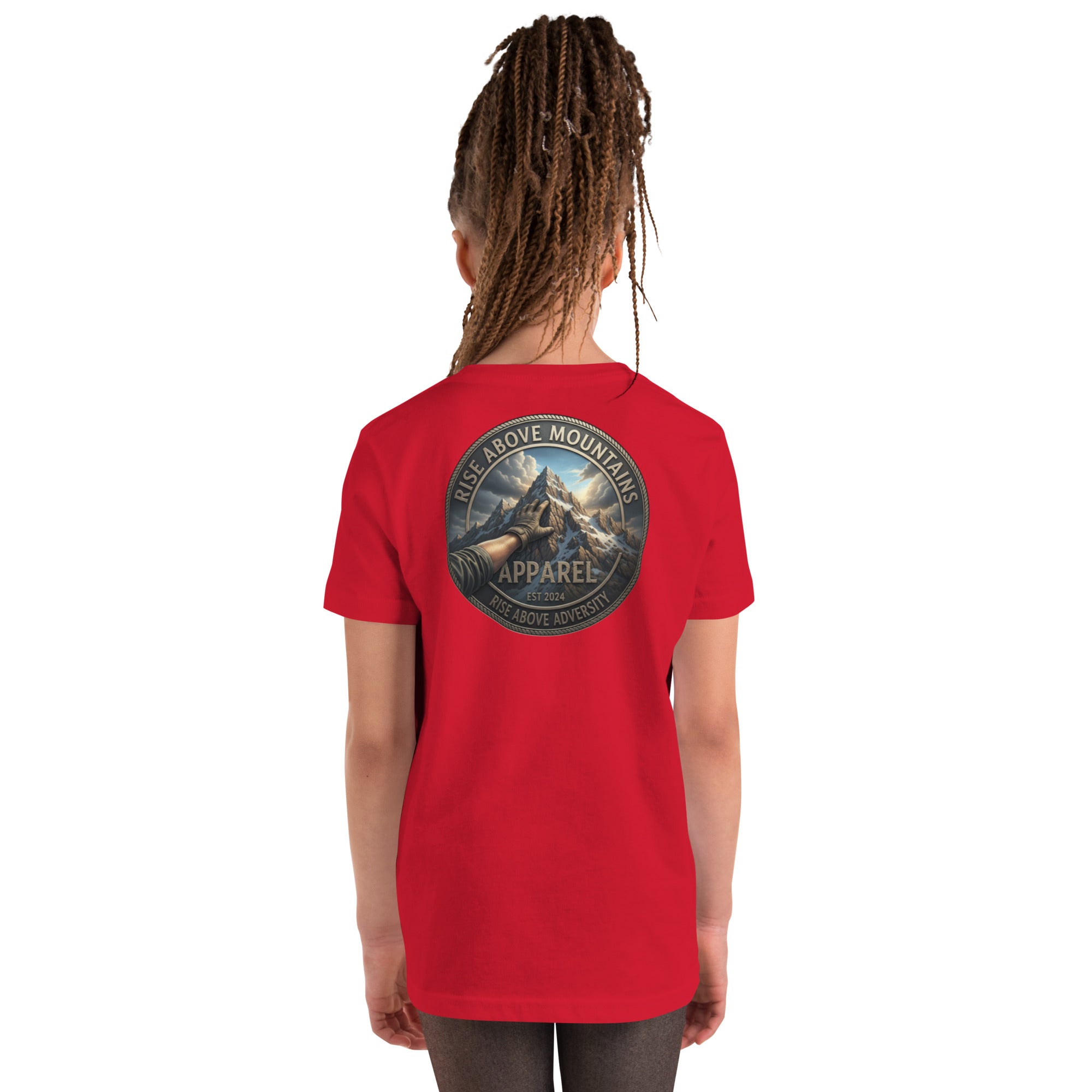Youth "Rise above adversity" T-Shirt - Rise Above Mountains LLC