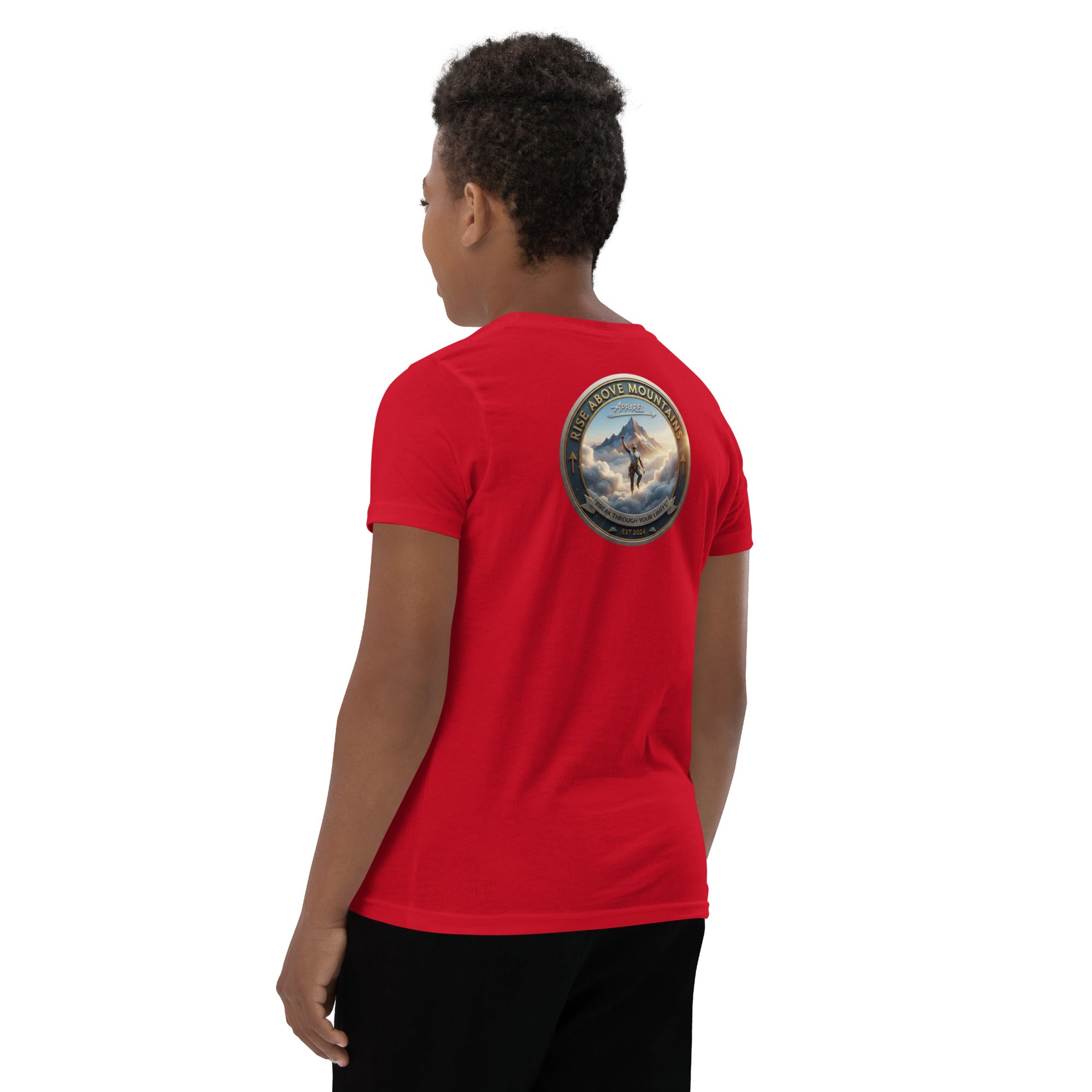 Youth "Break through your limits" T-Shirt - Rise Above Mountains LLC