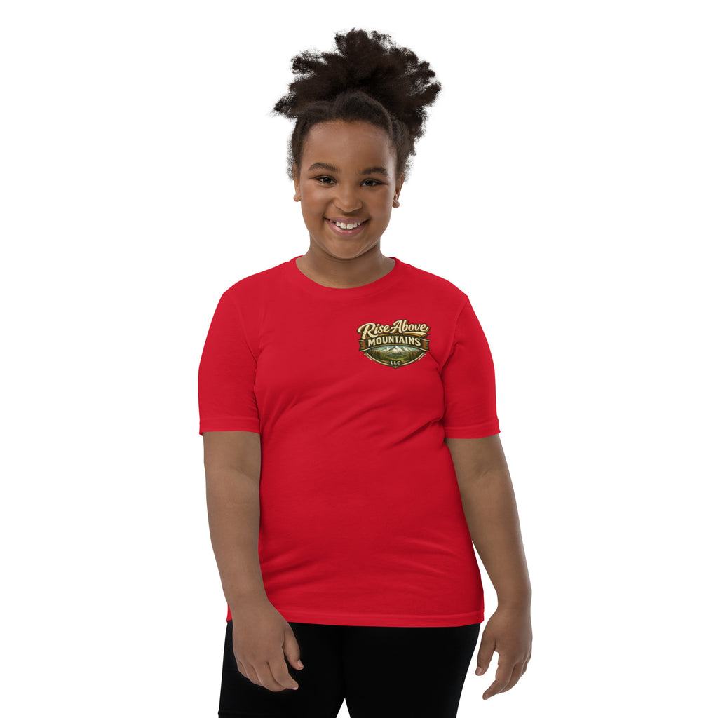 Youth "Elevate your spirit" T-Shirt - Rise Above Mountains LLC