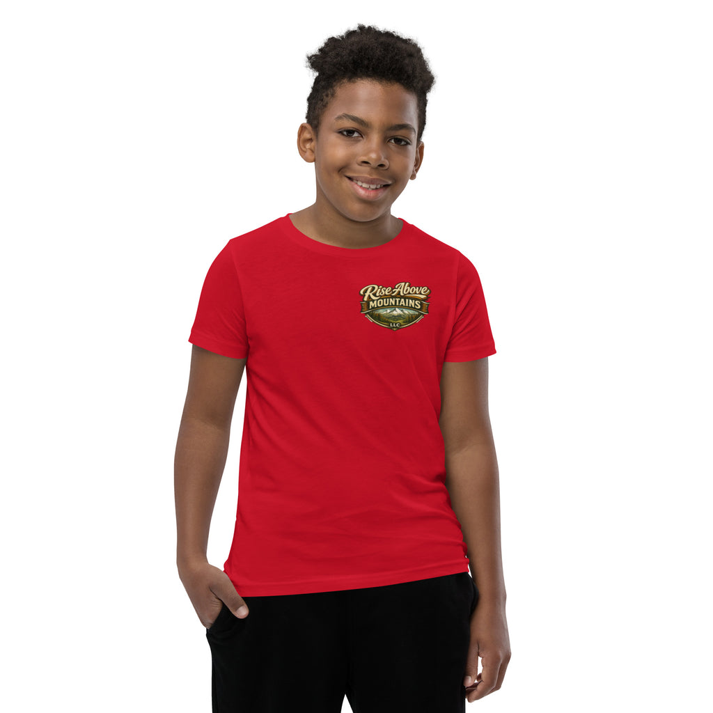 Youth "Break through your limits" T-Shirt - Rise Above Mountains LLC