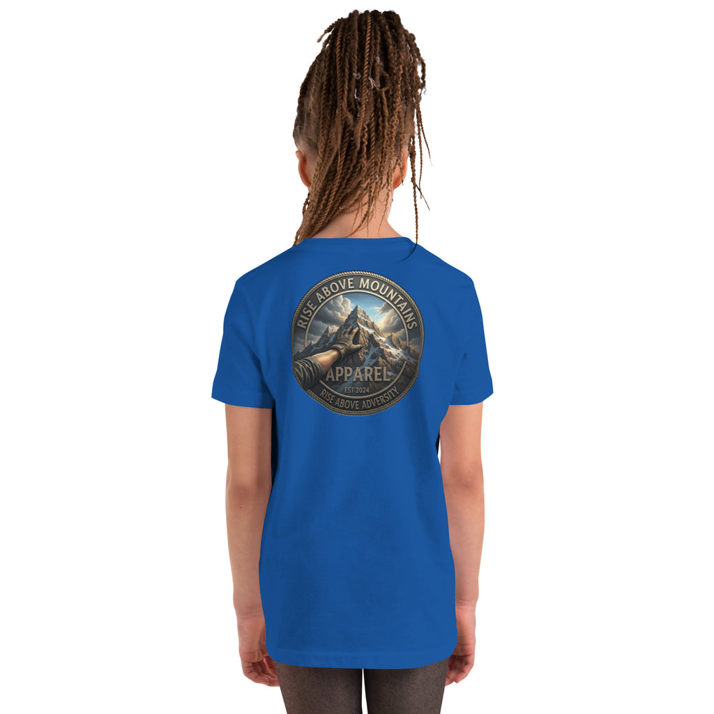 Youth "Rise above adversity" T-Shirt - Rise Above Mountains LLC