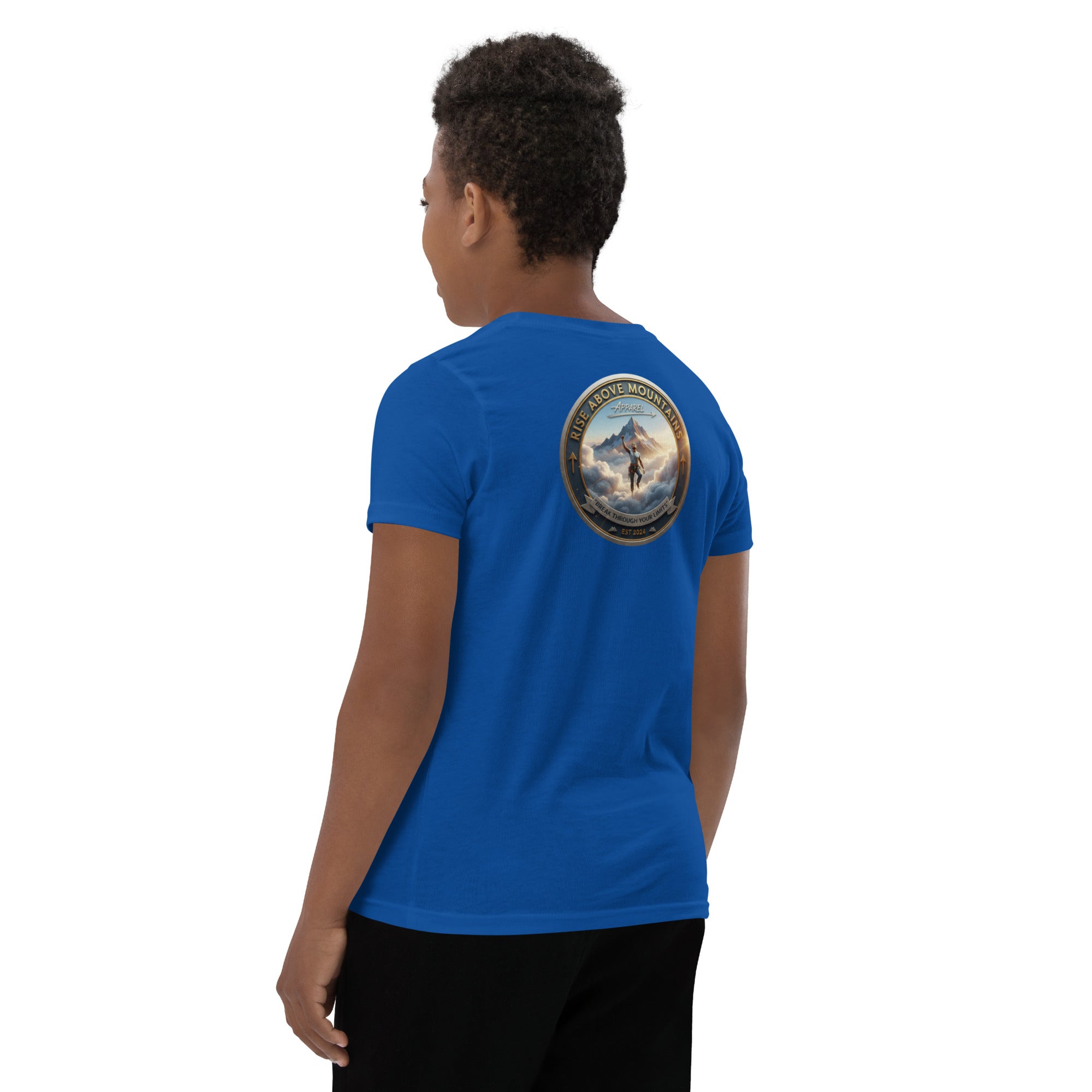 Youth "Break through your limits" T-Shirt - Rise Above Mountains LLC