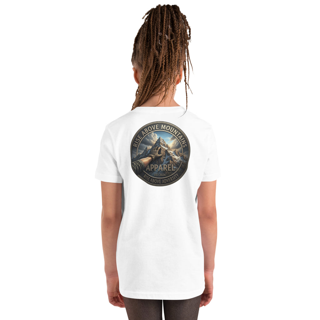 Youth "Rise above adversity" T-Shirt - Rise Above Mountains LLC