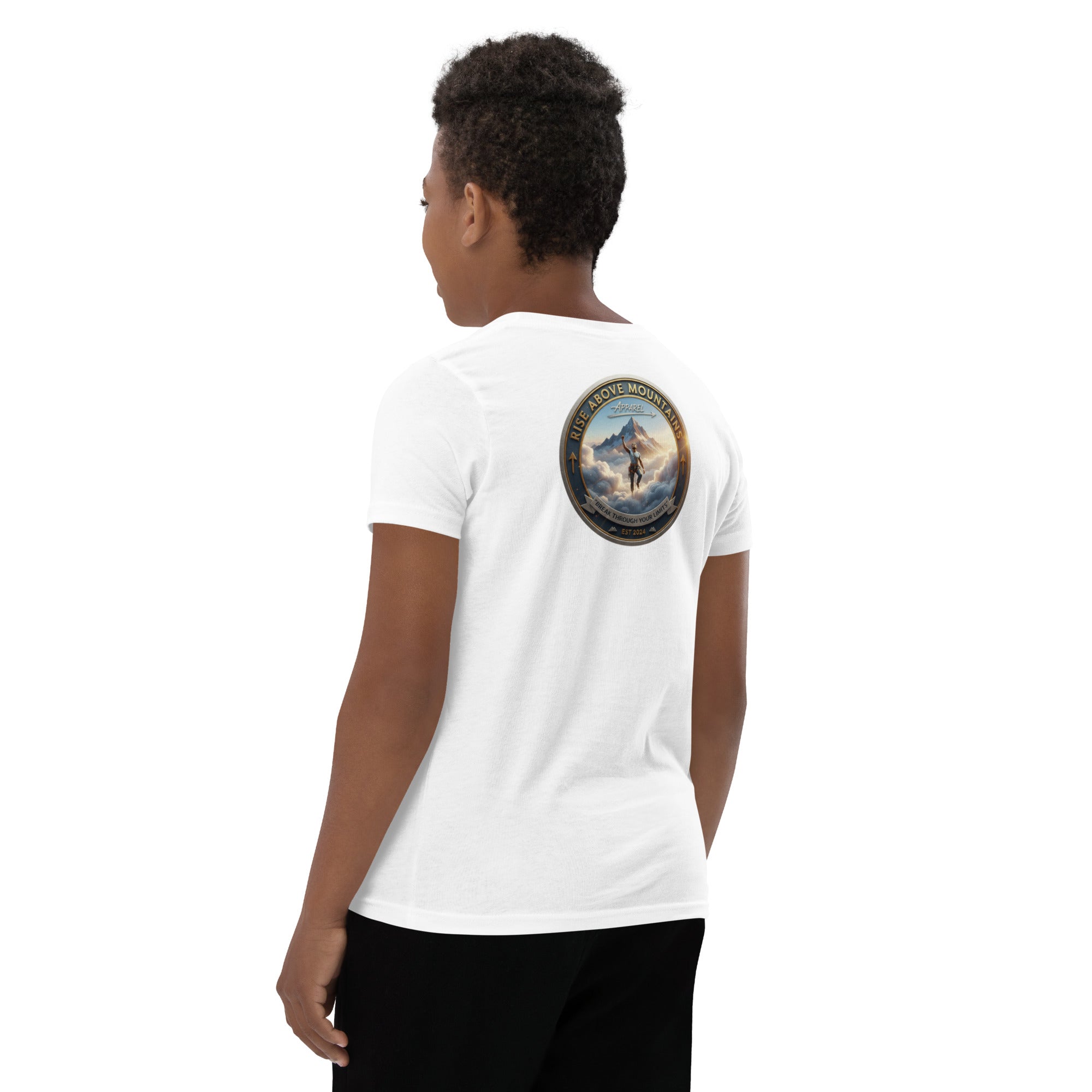 Youth "Break through your limits" T-Shirt - Rise Above Mountains LLC
