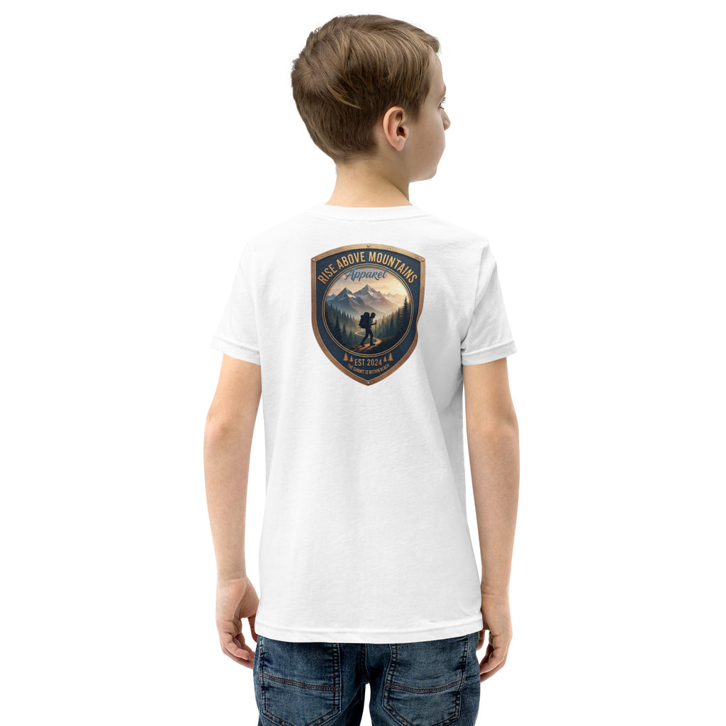 Youth "The summit is within reach" T-Shirt - Rise Above Mountains LLC